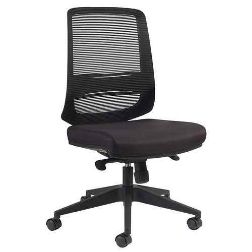Chaise De Bureau Novy Eco Md Résille Noir Sans Têtiere Noir