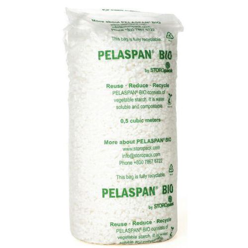 Particule de calage Pelaspan - Polystyrène Blanc - Sac 0,5m3 - Calage léger et protecteur