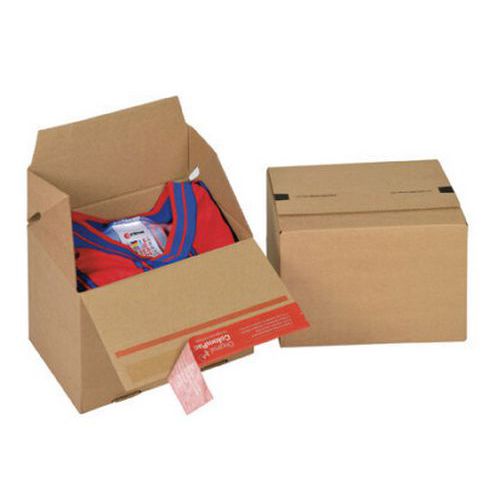 COLOMPAC - Caisse Eurobox S - 19,5x14,5x14 cm - Carton Robuste et Pratique