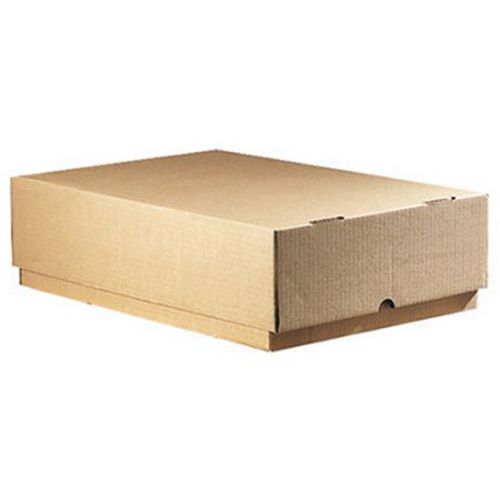 Boîte cloche format A4 - Carton rigide - L30,5 x l21,5 x H9 cm - Idéale pour documents et présentations