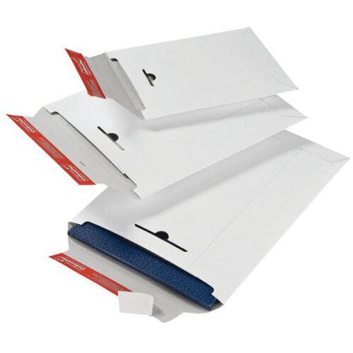 Pochette carton blanc A4 23,5 x 31 cm - Protection rigide pour documents
