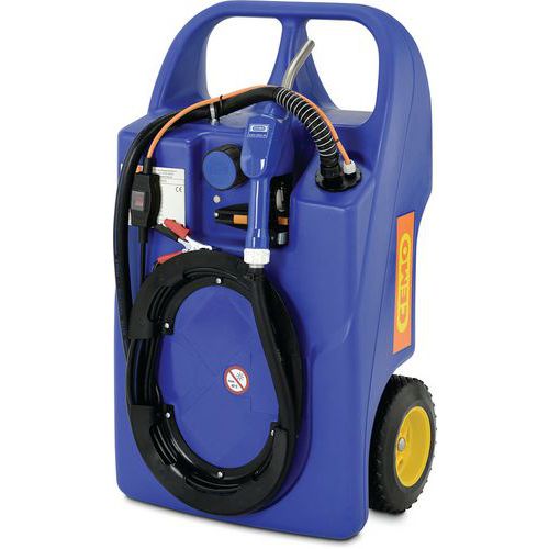 Caddie ravitailleur gasoil à pompe électrique et pistolet automatique Caddie ravitailleur gasoil à pompe électrique et pistolet automatique