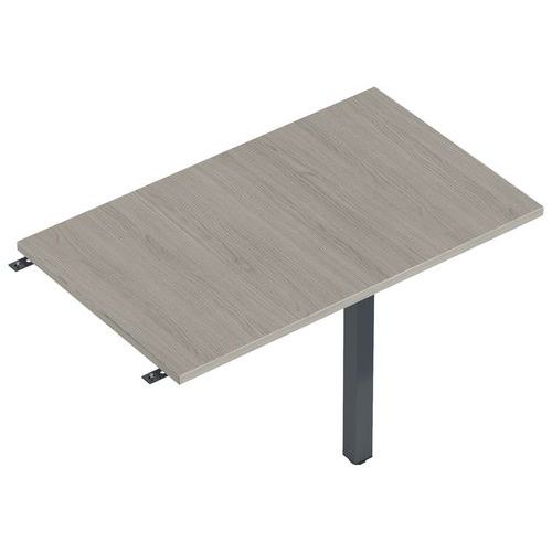 Enis Retour 120 X 60 Cm + 1 Pied Anth. Plt. Chêne Gris