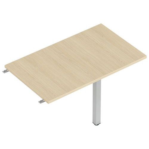 Enis Retour 120 X 60 Cm + 1 Pied Alu Plt. Chêne Clair