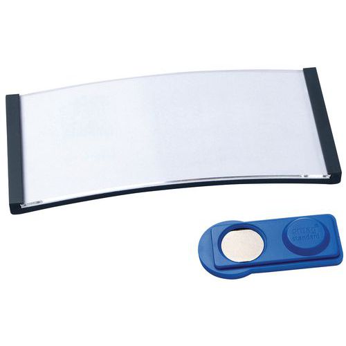 Badges PolarÂ® Gris Anthracite Avec Aimant - 30 X 65 Mm