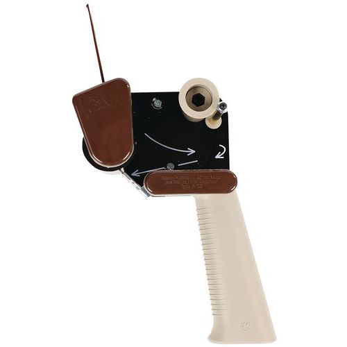 3M - Dévidoir H150 Réducteur de Bruit à Frein pour Ruban PP - Largeur 50mm - Ergonomique Marron
