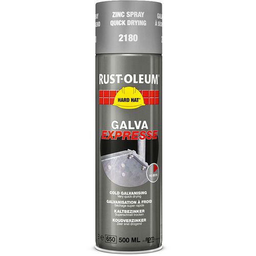 Peinture De Finition En Aérosol Hard Hat - 500ml - Gris Galvanisation