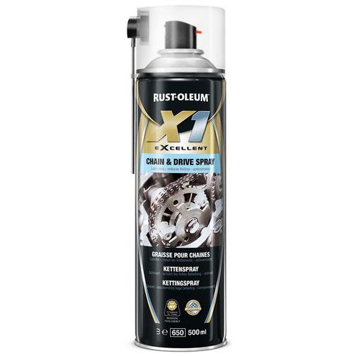 Graisse Pour Chaînes Aérosol X1 Excellent 500ml