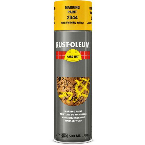 Hard Hat Aérosol De Marquage 500ml Jaune Signalisation