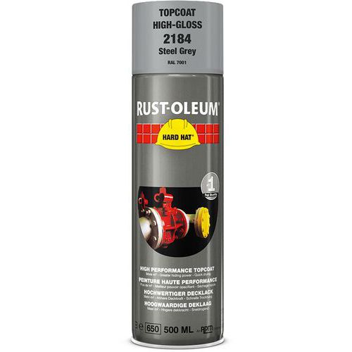 Peinture De Finition En Aérosol Hard Hat - 500ml - Gris Acier