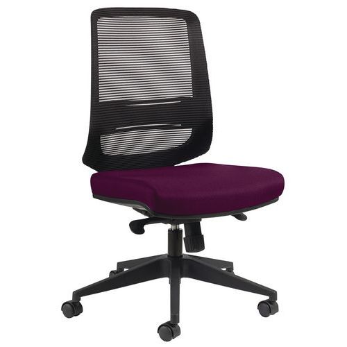 Chaise De Bur. Novy Eco Md Résille Noir Ss Têtiere Fuschia