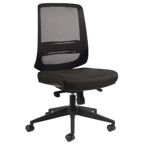 Chaise De Bureau Novy Eco Md Résille Noir Sans Têtiere Anthr.