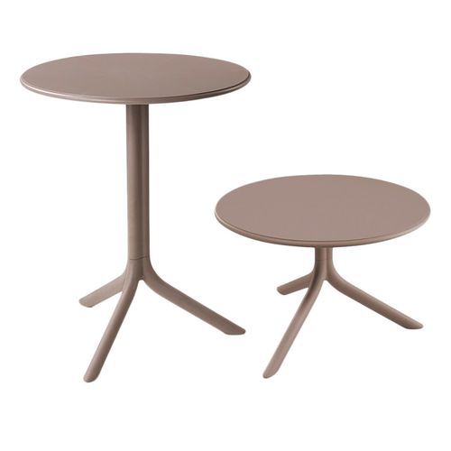 Table Spritz Polypropylène Haute Ou Basse Taupe