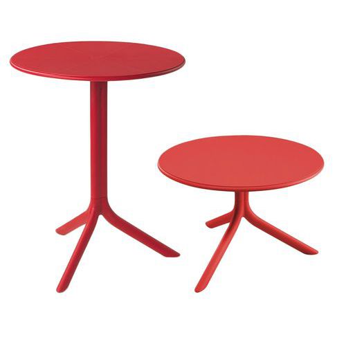 Table Spritz Polypropylène Haute Ou Basse Rouge