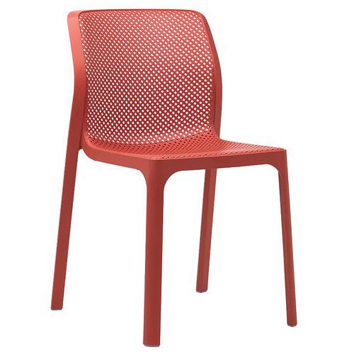 Chaise Polypropylène Net Rouge