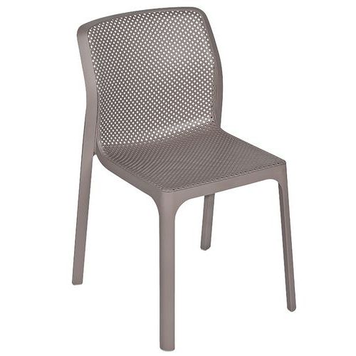 Chaise Polypropylène Net Taupe