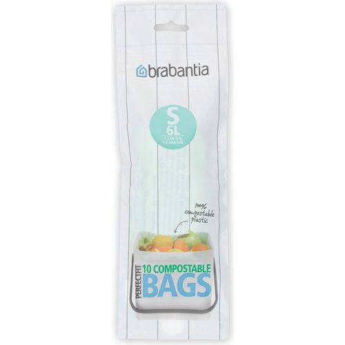 Brabantia 12 Sac Poubelle 6l Compostables - Brabantia
