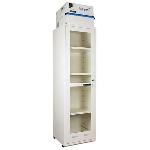 Trionyx - Armoire de sécurité haute 1 porte vitrée - 150L, Acier Blanc - Stockage produits dangereux