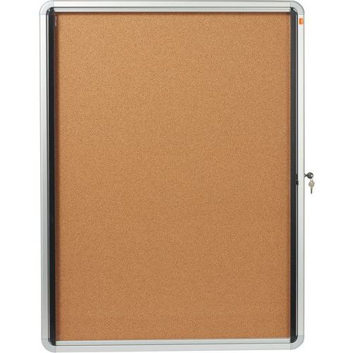 Vitrine D'affichage D'intérieur Nobo à Fond En Liège 9 X A4