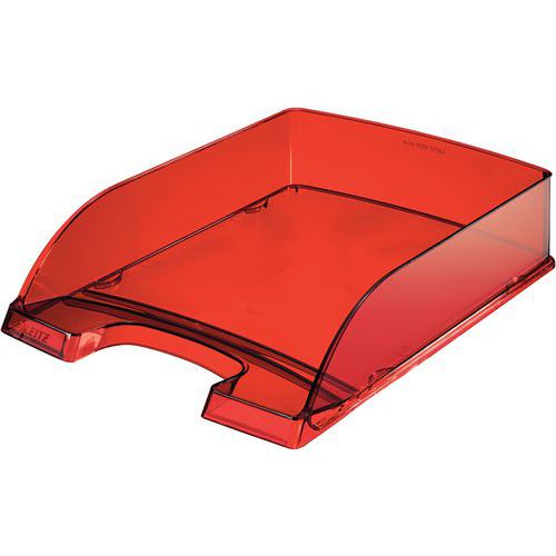Corbeille à Courrier Leitz Plus Rouge Transparent