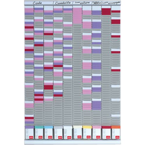 Kit Planning Générale Nobo Ã€ Fiches T 10 Col. Ã€ 54 Fentes