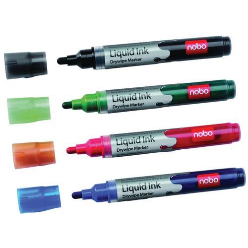 Marqueurs Nobo Liquid Ink Blister (4)