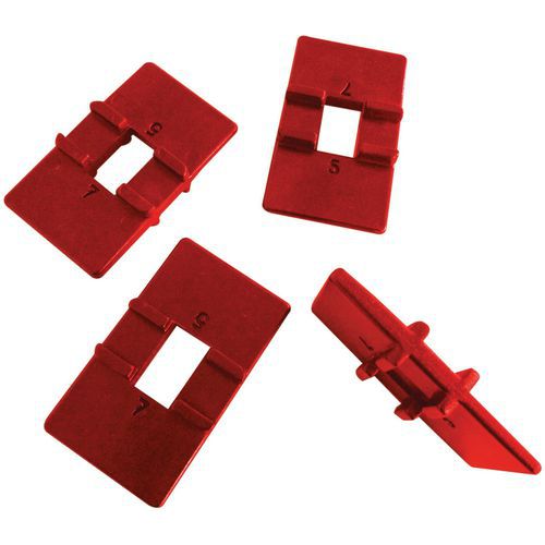 MOB - Cale réversible pour pose-lame - Lot de 4 - Ergonomique - Outillage spécialisé