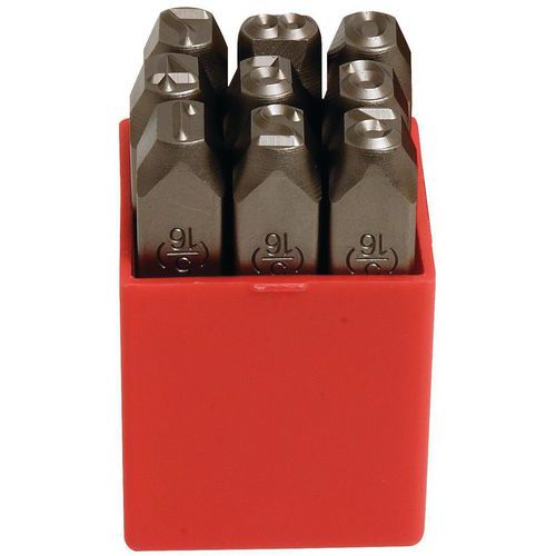 MOB - Chiffre à Frapper 8mm - Boîte de 9 - Marquage Précis et Durable