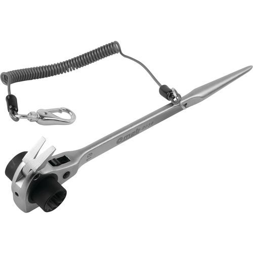 MOB - Clé d'échafaudage 4 en 1 - Acier - 19 et 22mm - Outil polyvalent pour monteurs