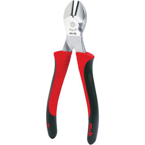 MOB - Pince coupante diagonale bimatière 155mm - Chrome - Coupe précise et durable