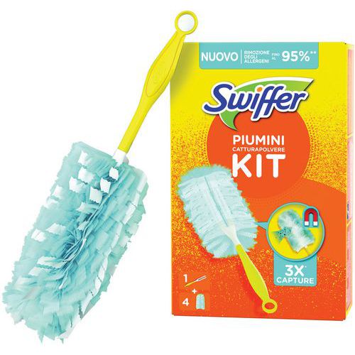 52 Pièces Pour Swiffer Plumeau Poussiere Recharge Kit,3D 360° Pour Swiffer Duster Nettoyage Recharge, Avec Poignée Plumeau & Perche Télescopique, Pour Poussière, Cheveux