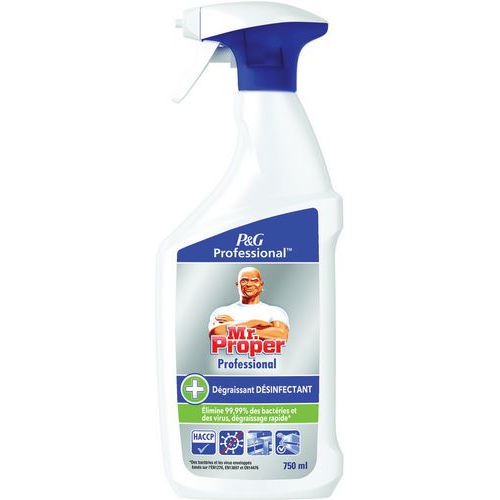 Spray dégraissant désinfectant 750 mL - Mr Proper Professional Spray dégraissant désinfectant 750 mL - Mr Proper Professional