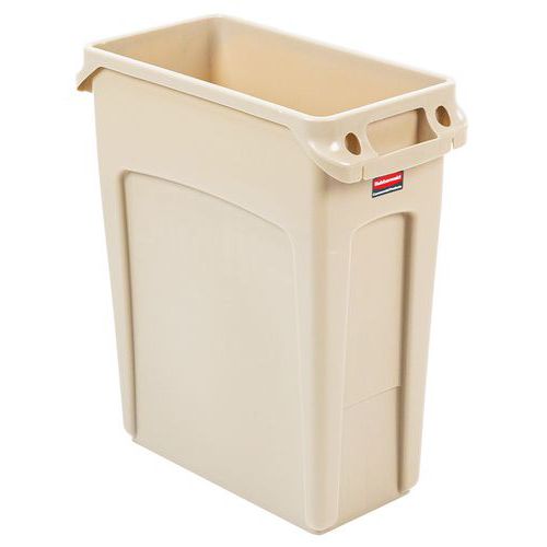 Collecteur Slim Jim Avec Conduits D'aération 60 L Beige