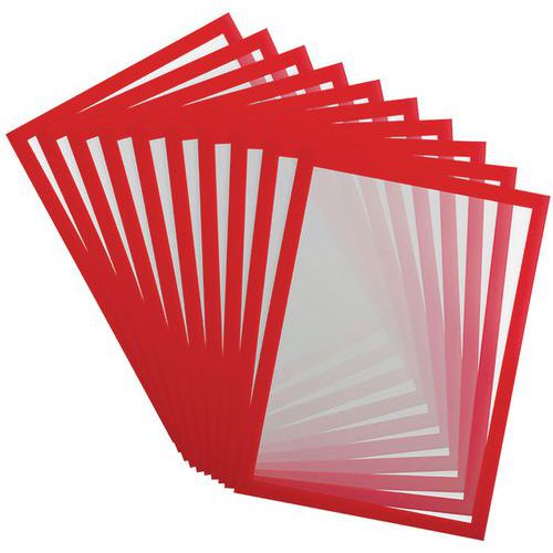 Cadre D'affichage Magnetique Magneto A4 Rouge