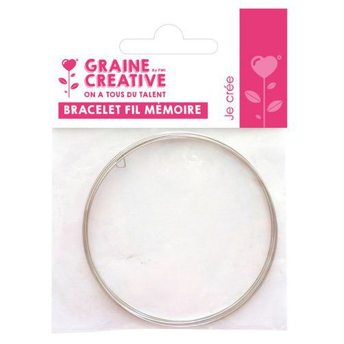 Bracelet fil mémoire acier, 5 tours thumbnail image 1