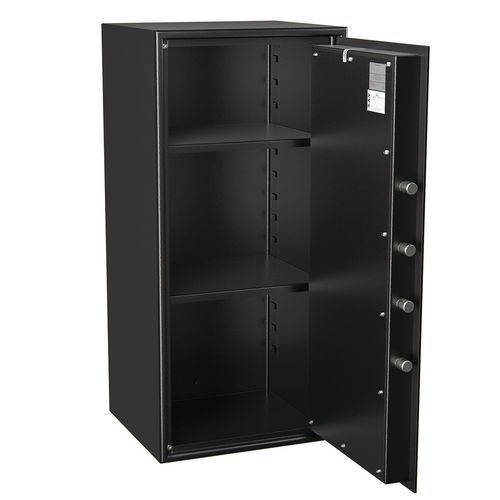 Hartmann Tresore - Coffre-fort HT 135L Serrure à Code - Classe 1 Antivol - 2 Tablettes - Noir