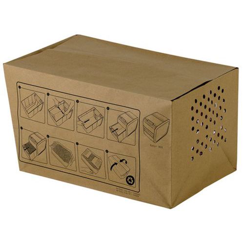 Sacs-poubelle en papier recyclé 20L Auto+ Rexel Sacs-poubelle en papier recyclé 20L Auto+ Rexel