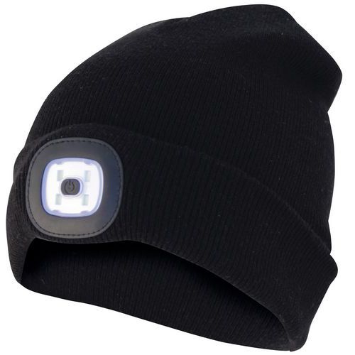 Bonnet avec lampe frontale LED intégrée - Velamp Bonnet avec lampe frontale LED intégrée - Velamp