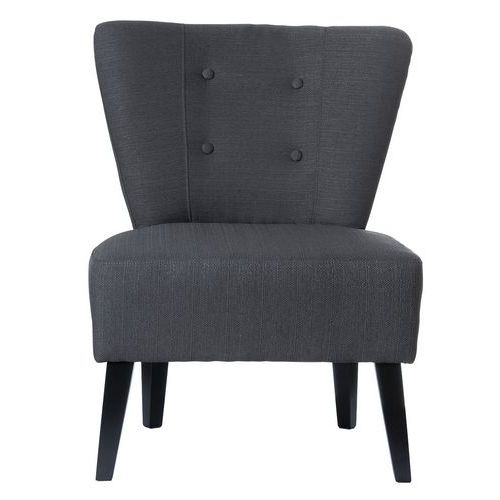 Fauteuils Brighton Pied Noir Assise Anthracite