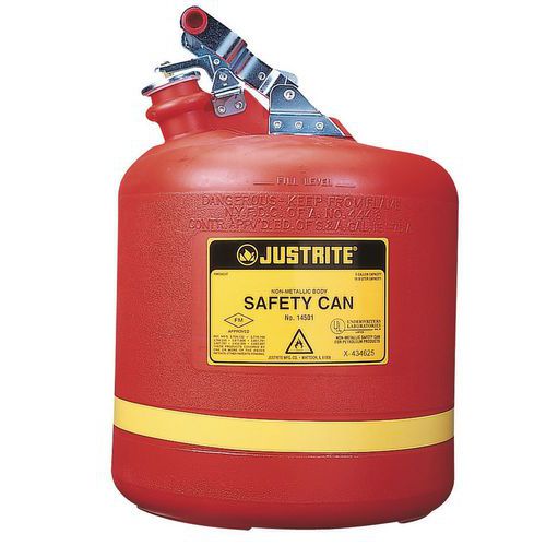 Bidon De Sécurité Pe De Type I 324⌀ X 406 Rouge