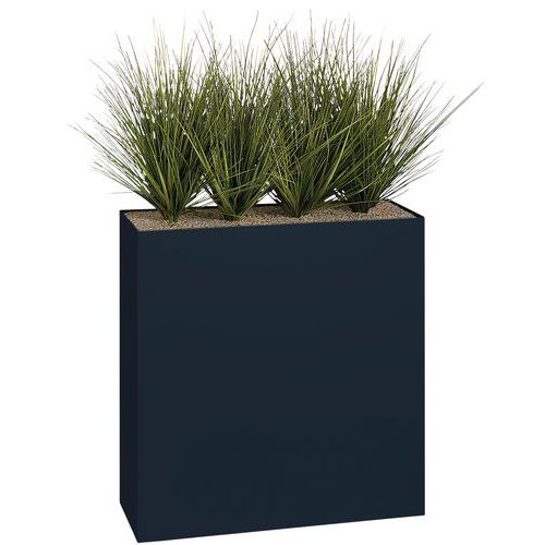 Jardinière Métal Sur Roulettes M1 H 90cm Graminées Gris