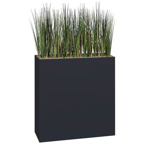 Jardinière Métal Sur Roulettes M1 Hauteur 90 Cm Herbes Noir