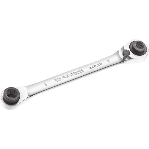 Facom 1 Clé Polygonales à Cliquet Droites Multi-ouvertures Facom