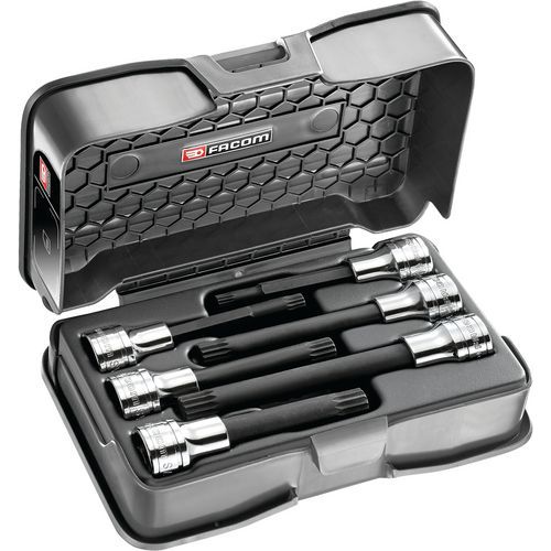 Coffret de douilles tournevis 1/2 longues et extra-longues XZN® Coffret de douilles tournevis 1/2 longues et extra-longues XZN®