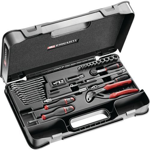 Coffret douilles 1/4 pouces 6 pans en pouces et Clé - 32 pièces Coffret douilles 1/4 pouces 6 pans en pouces et Clé - 32 pièces