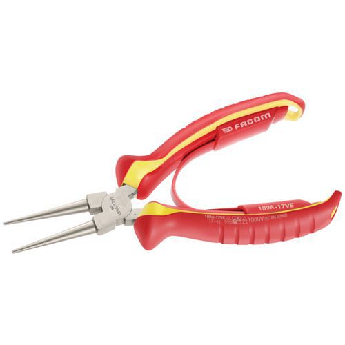 Facom 1 Pince à Bec Rond Isolée 1000 Volts Facom