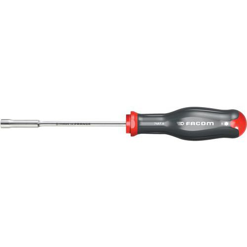 Facom - Clé à douille Protwist 8mm - Chromée - Emmanchée - Outil à main professionnel
