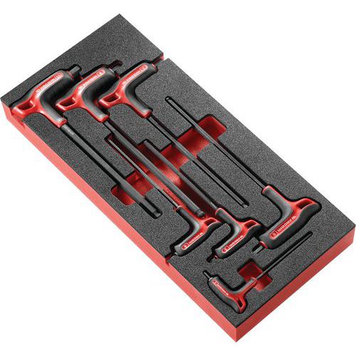 Facom 1 Foam Hexagonal Key Tray - Ball