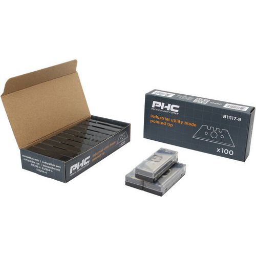 PHC - Lame de rechange pour cutter bout pointu - Acier - 50.8 mm - Haute précision