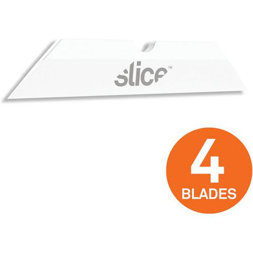 Slice - Lames de rechange en céramique White - Bout pointu - 33.3mm - Sécurité et Durabilité